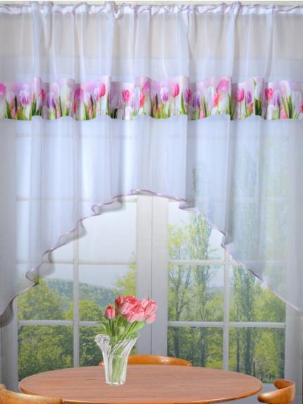 Арка для кухни Алетто Розовые тюльпаны